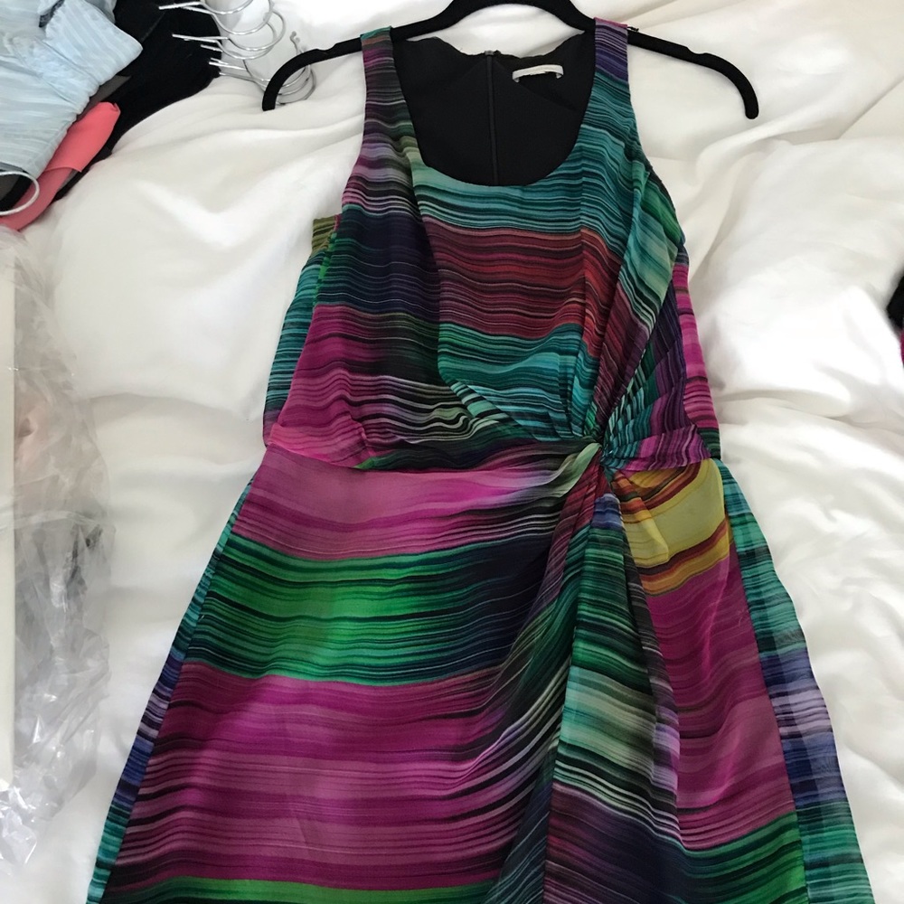 Shoshanna rainbow mini dress